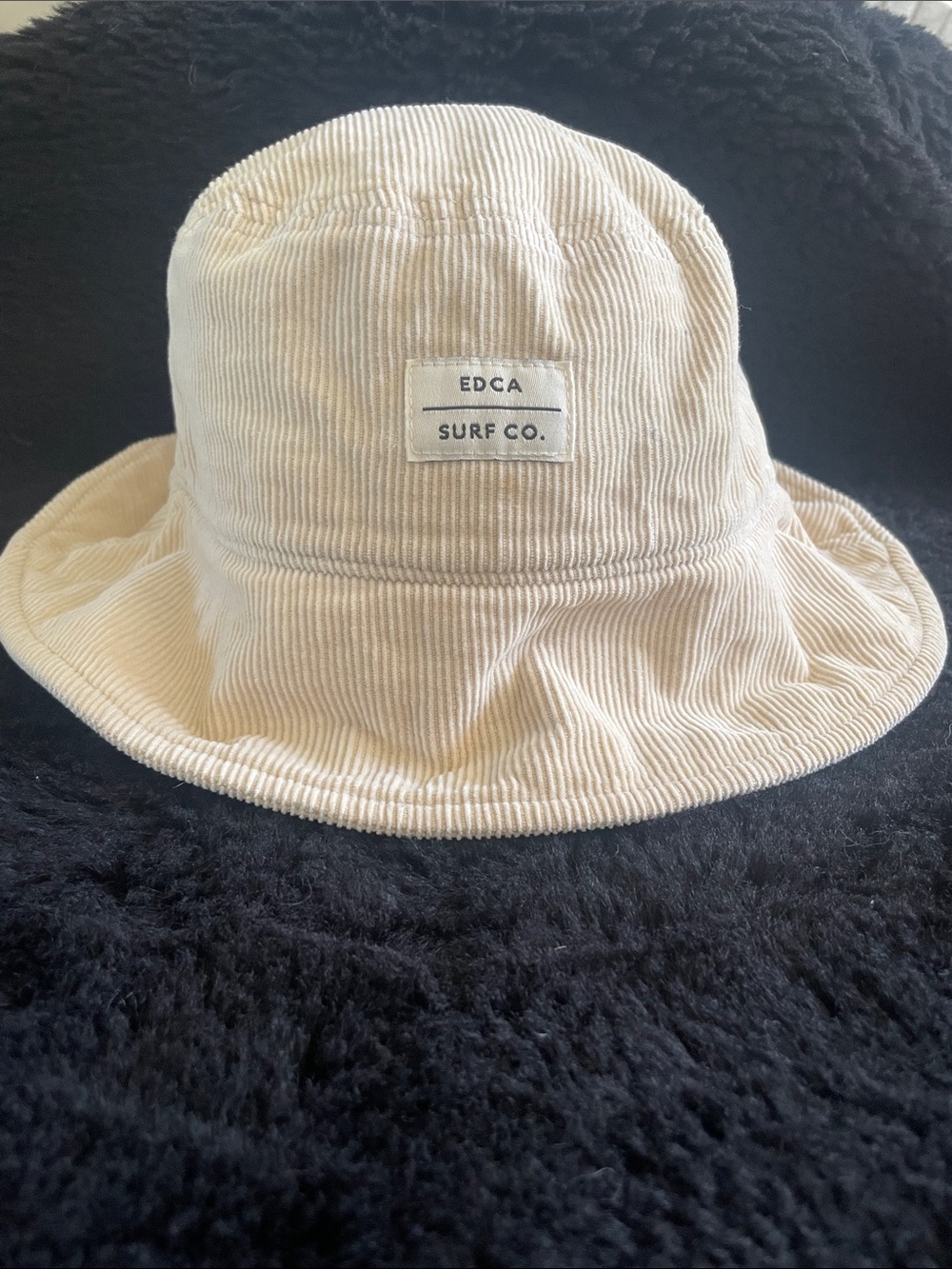 Cream Corduroy Bucket Hat